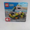LEGO City Green Race Car Toy, Classic-Style Racing Vehicle, 60399 DAMAGED BOX