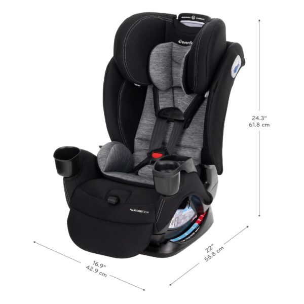 All4Stages Slim+ 4-in-1 Convertible Car Seat (Howell Black) MFG 2/25 - Image 2