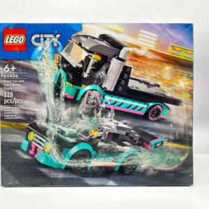 LEGO City Race Car and Car Carrier Truck Building Toys, 60406 See Photos