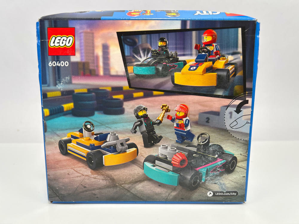 LEGO City Go-Karts and Race Drivers Toy Playset, 60400 See Photos - Image 3