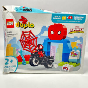 LEGO DUPLO Marvel Spin's Motorcycle Adventure Building Toys- 10424, See Photos