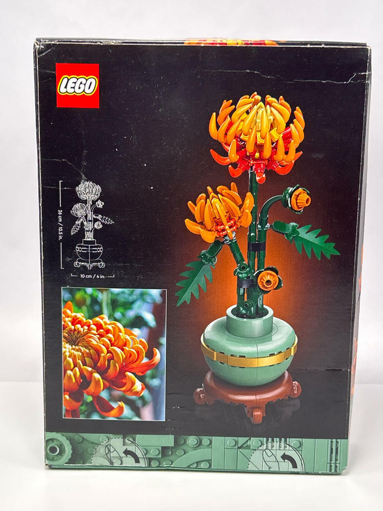 LEGO Botanicals Chrysanthemum Building Set -Artificial-10368- See Photos - Image 3